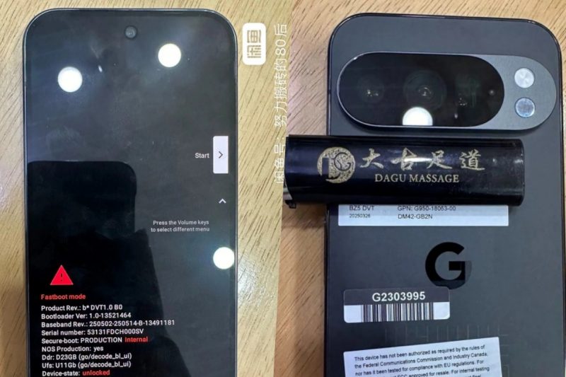 เผยดัมมี่ Pixel 10 Pro หลุดก่อนเปิดตัวได้ชิปใหม่แต่บอดี้เดิม