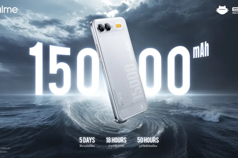 realme ฉลอง 7 ปี โชว์ 2 คอนเซ็ปต์โฟนสุดล้ำ แบต 15,000mAh และมือถือติดแอร์ตัวแรกของโลก!