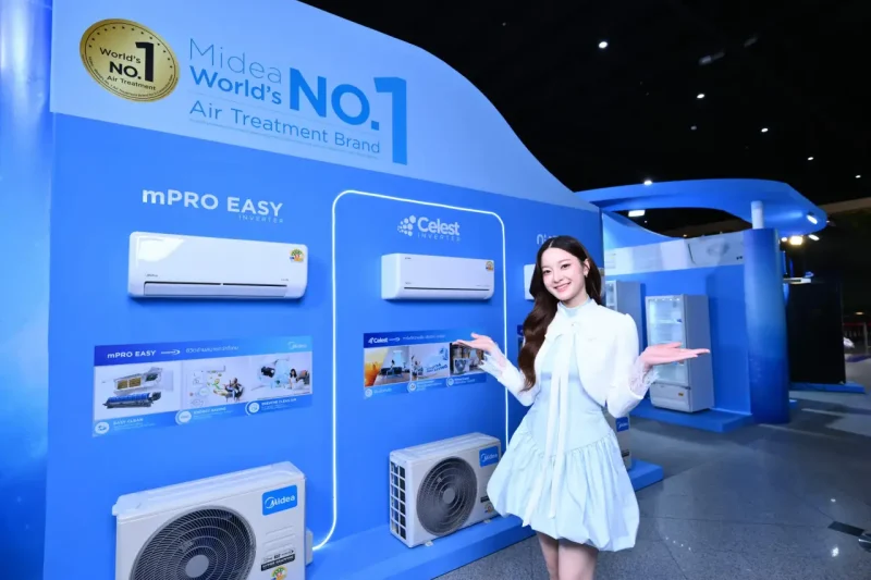 Midea ทุ่มงบ 10 ล้านเหรียญ! ดึง “อิ้งค์ วรันธร” นั่งแท่นพรีเซนเตอร์ พร้อมส่งทัพเครื่องใช้ไฟฟ้า AI Smart Master กว่า 50 รุ่น ลุยตลาดสมาร์ทโฮมไทยเต็มสูบ!