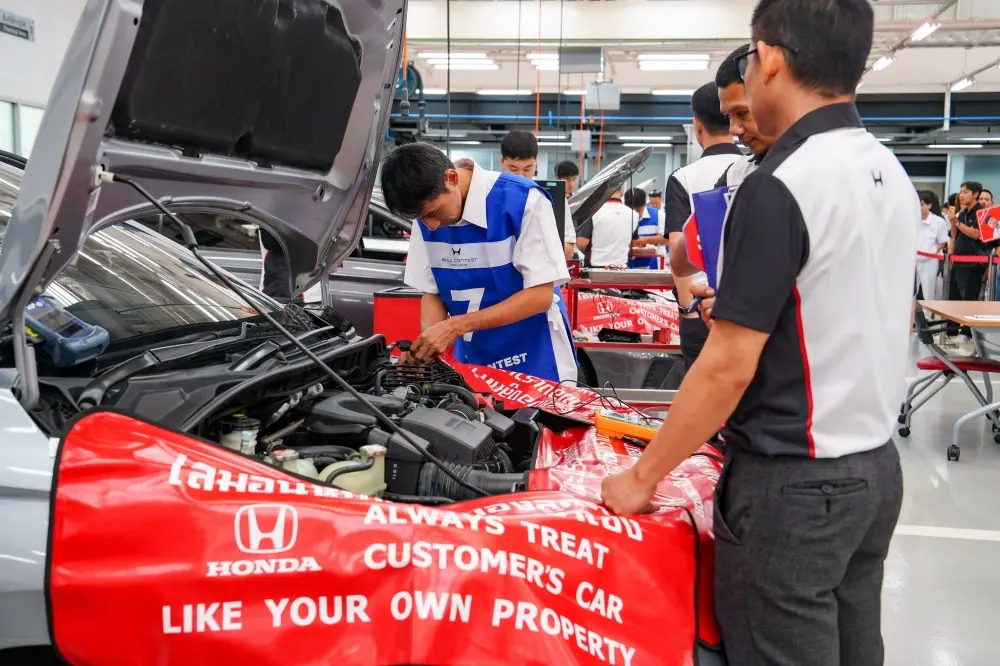 Honda Skill Contest 2026 จัดต่อเนื่องปีที่ 36 มีผู้เข้าร่วมกว่า 2,219 คน ก่อนคัดเหลือ 120 คนชิงชัย 10 ทักษะงานขายและบริการ