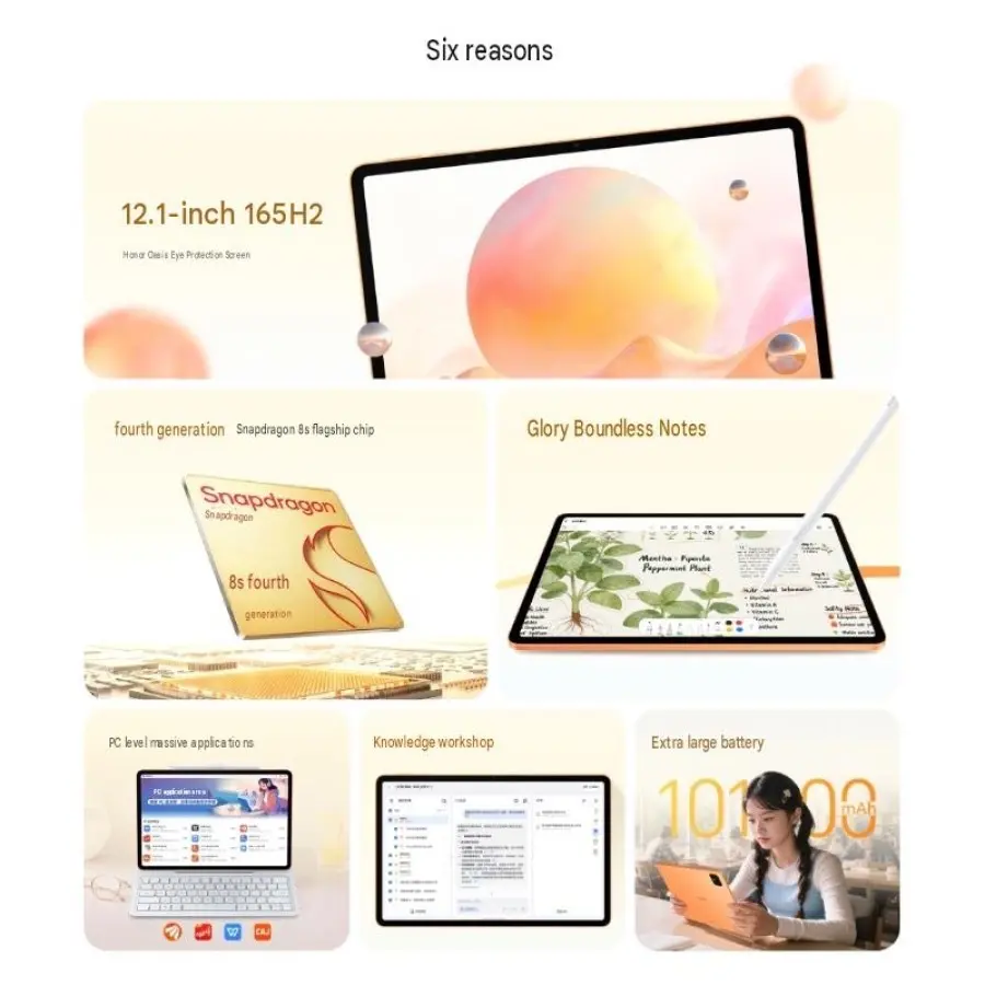 HONOR MagicPad 4 รุ่นจอ LCD 12.1 นิ้วเปิดตัวในจีน พร้อมชิป Snapdragon 8s Gen 4 และจอ 165Hz สรุปความต่างจาก Pad X10 Pro Max จอ 13 นิ้ว