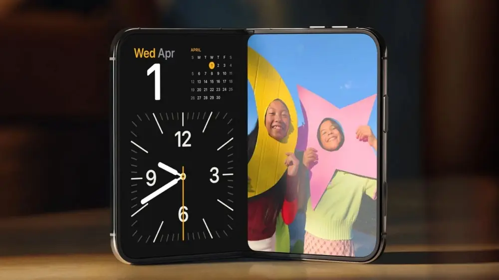 iPhone Duo เปิดสองแอปพร้อมกันได้บนจอพับ 7.6 นิ้ว แต่ Split View แบ่งจอแบบ 50:50 และไม่สามารถปรับขนาดหน้าต่างเหมือน iPad