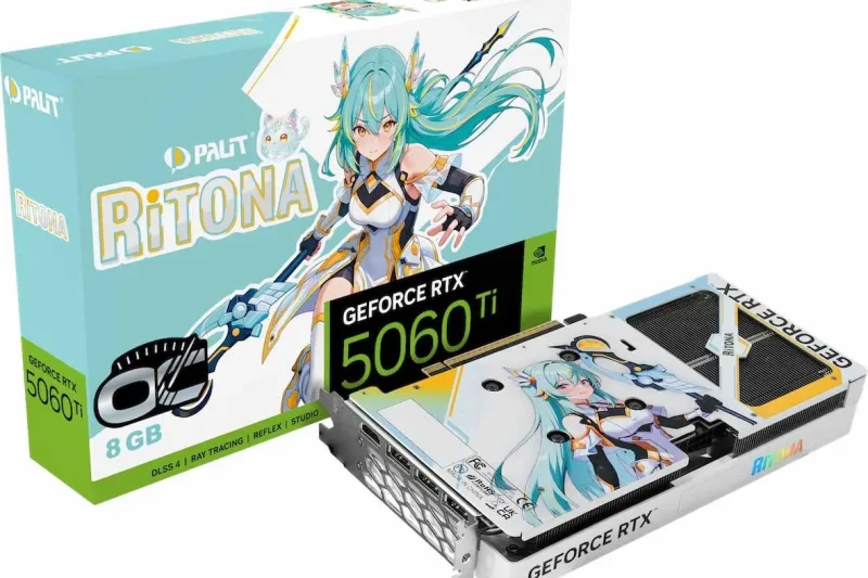 PALIT เปิดตัว RiTONA สู่ตลาดโลก พร้อม GeForce RTX 5060 Ti 8GB RiTONA OC เอาใจสายอนิเมะ