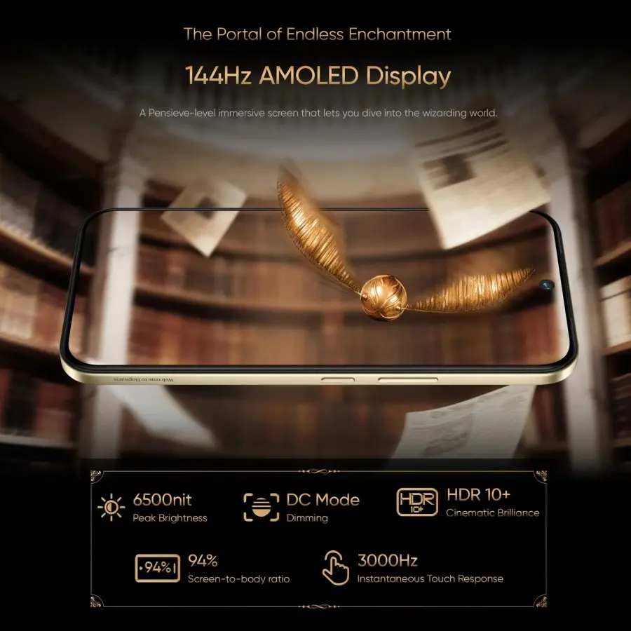 realme 16 Pro Harry Potter Edition ยืนยันสเปก Dimensity 7300 Max จอ AMOLED 144Hz แบตเตอรี่ 7,000mAh และชาร์จเร็ว 80W