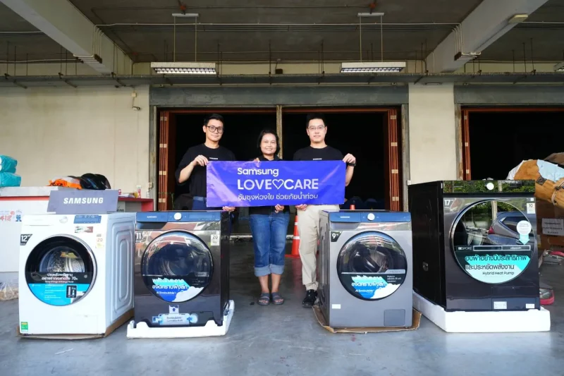 Samsung ออกมาตรการ “ดูแลพิเศษ 5 ต่อ” ช่วยลูกค้าน้ำท่วม กรุงเทพฯ-ปริมณฑล ถึง 31 ตุลาคม