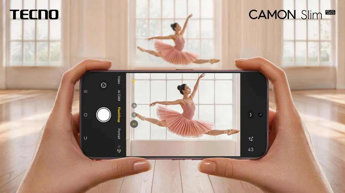 TECNO CAMON Slim 5G เปิดตัวพร้อมตัวเครื่องบาง 6.39 มม. จอ AMOLED 144Hz กล้อง Sony 50MP แบตเตอรี่ 6,000mAh และฝาหลังห้าสไตล์