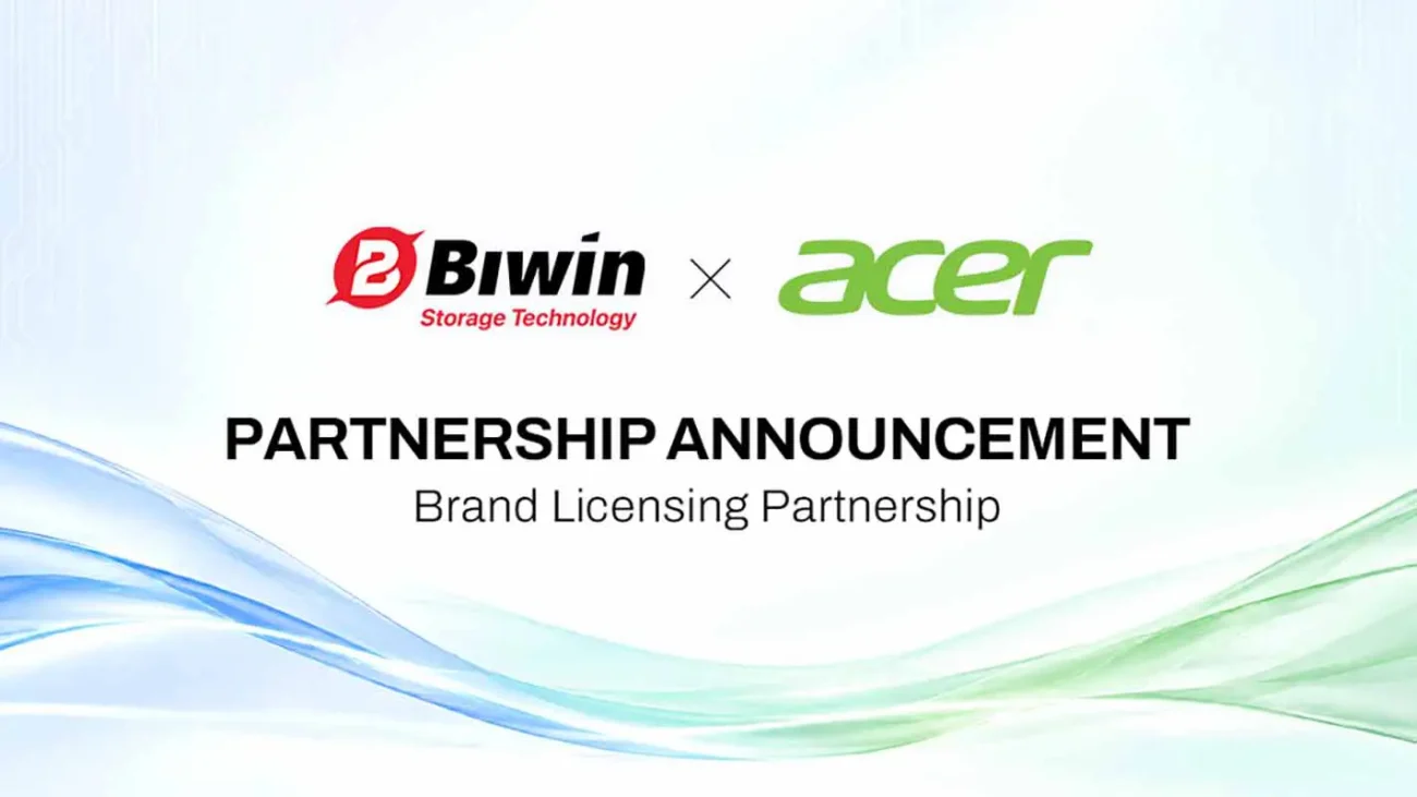 BIWIN ต่อสัญญา Acer ระยะยาว สานต่อการออกแบบ ผลิต และจำหน่าย SSD, RAM และการ์ดหน่วยความจำแบรนด์ Acer และ Predator ทั่วโลก