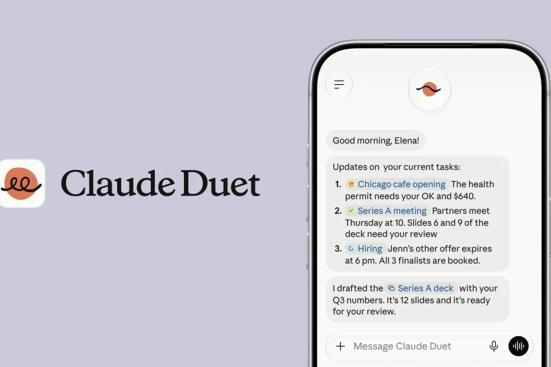 Anthropic เปิดตัว Claude Duet ผู้ช่วย AI ติดตามงานและแจ้งเรื่องสำคัญโดยไม่ต้องรอถาม