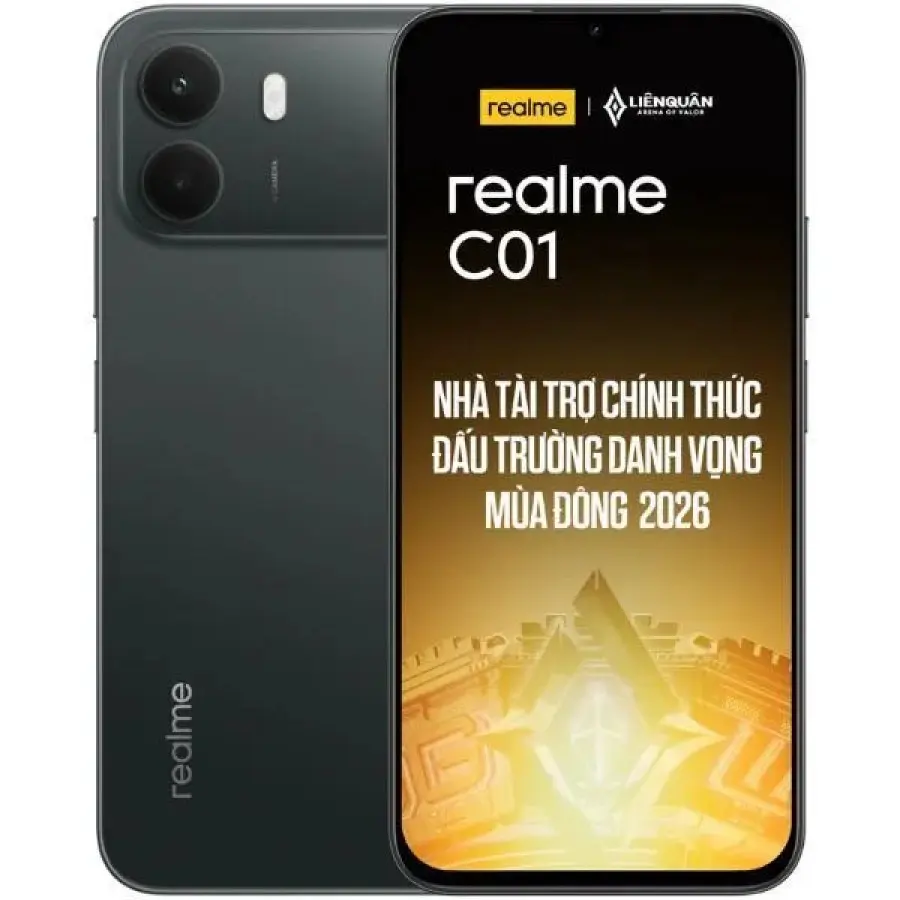 realme C01 โผล่ร้านค้าเวียดนามก่อนเปิดตัว เผยจอ 6.8 นิ้ว 120Hz ชิป Unisoc T7250 แบต 6,500mAh และราคารุ่น 4/64GB ที่ 5,990,000 ดอง