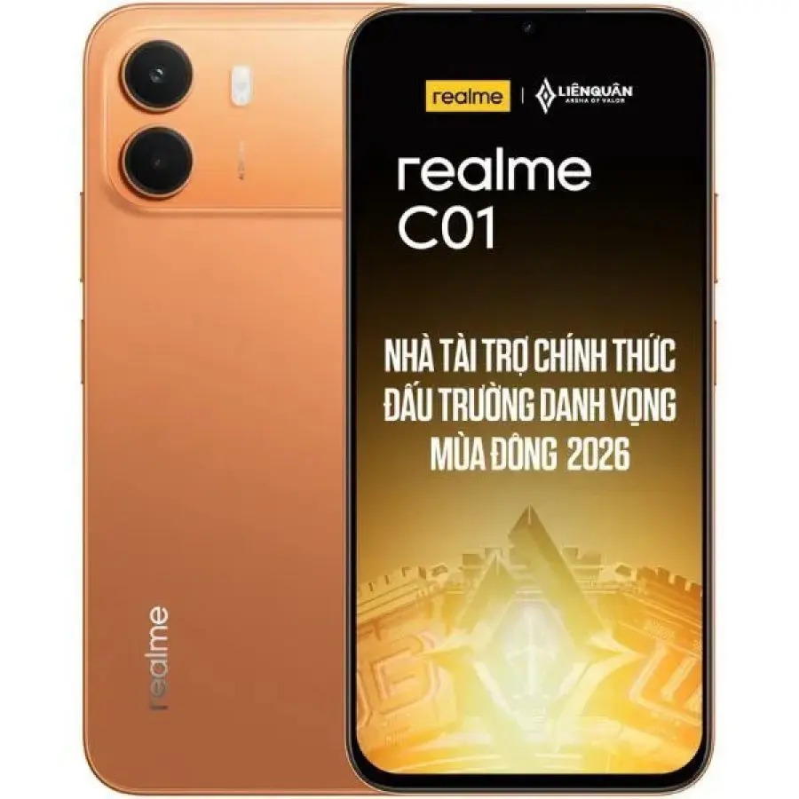 realme C01 โผล่ร้านค้าเวียดนามก่อนเปิดตัว เผยจอ 6.8 นิ้ว 120Hz ชิป Unisoc T7250 แบต 6,500mAh และราคารุ่น 4/64GB ที่ 5,990,000 ดอง