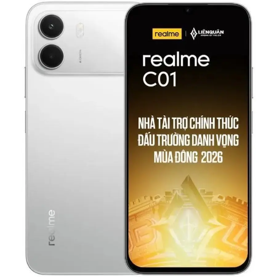 realme C01 โผล่ร้านค้าเวียดนามก่อนเปิดตัว เผยจอ 6.8 นิ้ว 120Hz ชิป Unisoc T7250 แบต 6,500mAh และราคารุ่น 4/64GB ที่ 5,990,000 ดอง