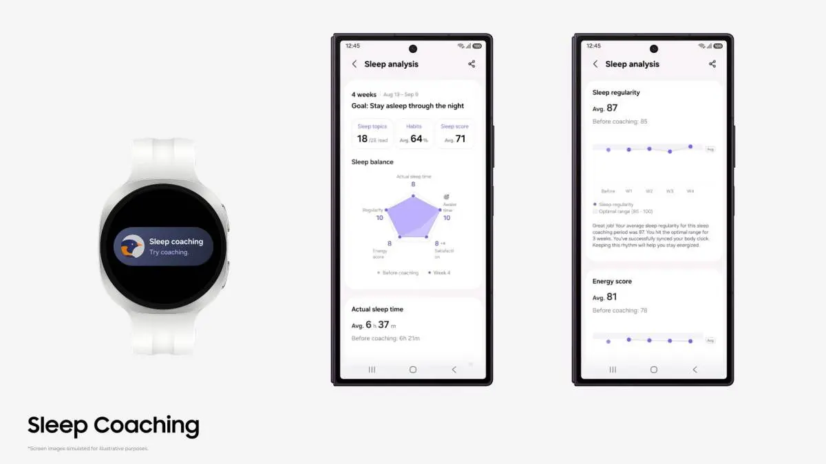 Samsung Health ปรับ Sleep Coaching ให้เริ่มได้ด้วยข้อมูลนอน 3 วัน เพิ่มกราฟ Sleep Balance และขยาย Running Coach เป็น 12 ระดับ พร้อมนำเข้า Strava Routes