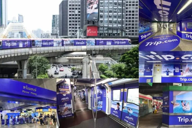 Trip.com เปิดแคมเปญ “ทริปปึ้ง ไม่มีแป้ก” บน BTS พร้อมคูปองเที่ยวบินสูงสุด 1,000 บาท