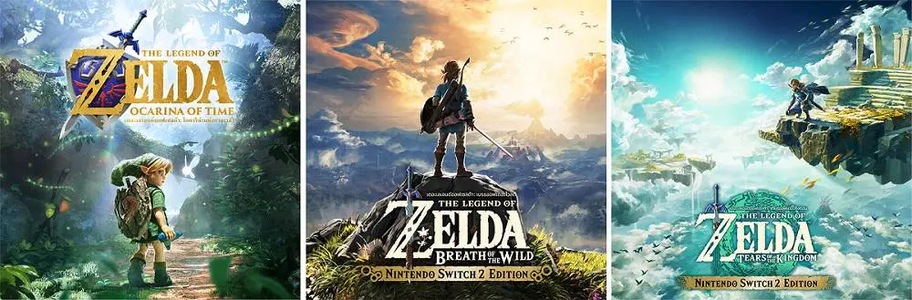 Nintendo ประกาศ Tears of the Kingdom รองรับภาษาไทย ธ.ค. 2569 และ Ocarina of Time ต้นปี 2570 รวมกับ Breath of the Wild เป็น 3 เกมบน Switch 2
